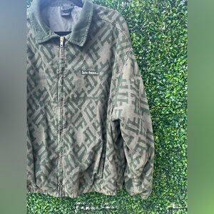 Let's Fresh Olive Green Bomber Jacket